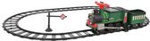 Accuvoertuig / berijdbare trein 6V op sporenset