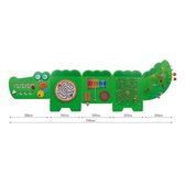 Vigatoys Wandspeelbord Krokodil, lengte 187cm
