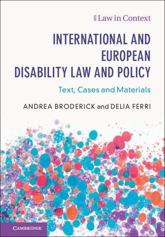 Law in Context - International and European Disability Law a ... - cover