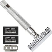 Parker 68S Heavyweight Safety Razor Open Kam incl. 10 Parker Mesjes