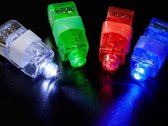 LED ringen, vinger lampjes, disco vingers - multicolor - 100 stuks