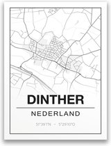 Poster/plattegrond DINTHER - A4