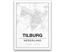 Poster/plattegrond TILBURG - A4