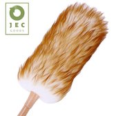 JEC Goods – Plumeau – Biologisch Schapenwol - Bamboe Handvat - 52 cm - Duurzaam - Reinigbaar
