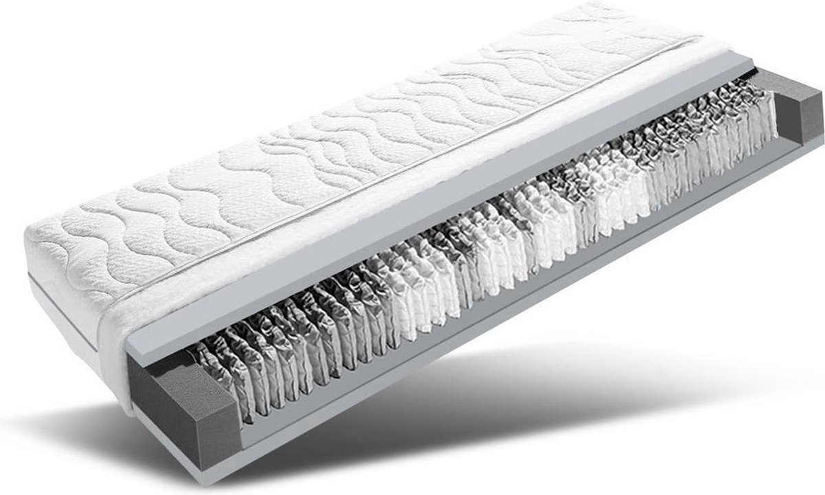 7 zone Comfort pocketvering matras 600-veers 120 x 210 cm