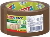 Tesa Pack® eco Strong verpakkingstape, 66m x 50mm, bruin, pak à 6 stuks