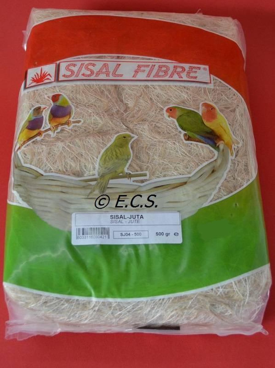 Sisal Fibre Nestmateriaal Sisal-Jute 500 g
