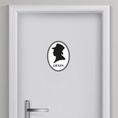 Toilet sticker Man 3 | Toilet sticker | WC Sticker | Deursticker toilet | WC deur sticker | Deur decoratie sticker