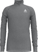 Odlo SUW TOP Turtle neck 1/2 zip l/s ACTIVE O Grey Melange - Maat 164