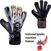 Elite - Combat F - Keepershandschoenen - inclusief Reaction trainer & Elite Andalucia sleutelhanger - maat 8 - voetbal keepershandschoenen - keepershandschoen - Goalkeeper handschoen