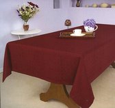 Nappe Tissus de Luxe - Nappe - Toile cirée - Haute qualité - Punto Bordeaux - Rouge - 90 x 90 cm