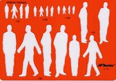Metric Male Human Figure Drawing Sjabloon # SLP 10316