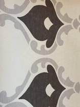 Eijffinger - vinylbehang - wit met zwart en grijs