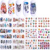 Nagel Sticker Set Uilen (192 stickers)