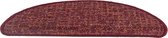 Trapmat Imola Rood 15 stuks 17x56 cm haak 4 cm