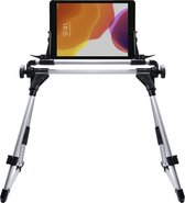 Shop4 - iPad 10.2 (2019/2020/2021) Bed Houder Tablet houder verstelbaar Zilver