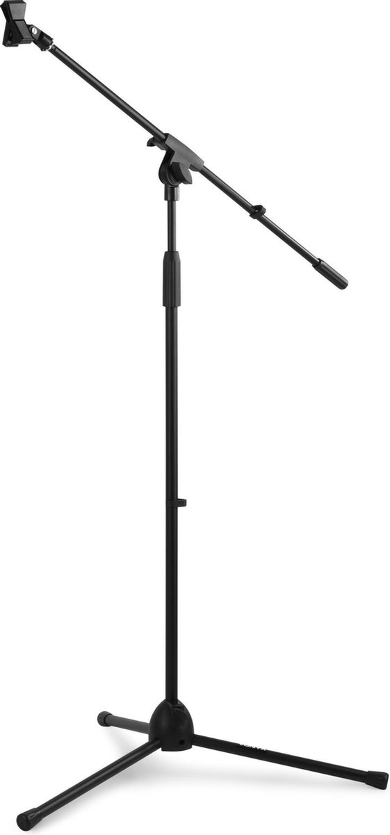Microfoonstandaard - Vonyx MS10 in hoogte verstelbare microfoonstandaard met arm, microfoonhouder en