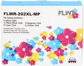 FLWR - Inktcartridge / 202XL / 5-pack Zwart en Kleur - Geschikt voor Epson
