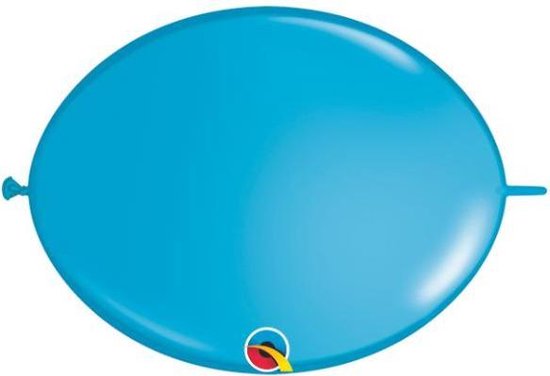 Qualatex Doorknoopballonnen Quicklink Q6 Robins Egg 17 cm (50 stuks)