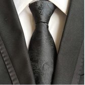 Zwarte luxe stropdas met Paisley motief