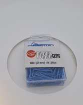 Quinz paperclips blauw 100st.
