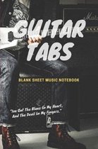 Guitar Tabs Blank Sheet Music Notebook