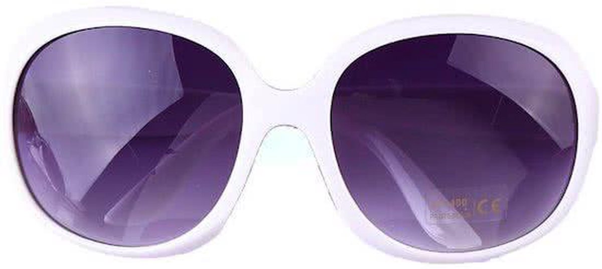 Hidzo Zonnebril Butterfly Wit - UV 400 - In brillenkoker