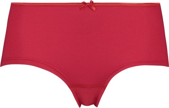 RJ Bodywear Pure Color dames hipster brief - donkerrood - Maat: XL