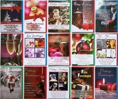 Kerstkaarten - Leuke teksten - 15 Stuks - 12 x 17 cm - L-113
