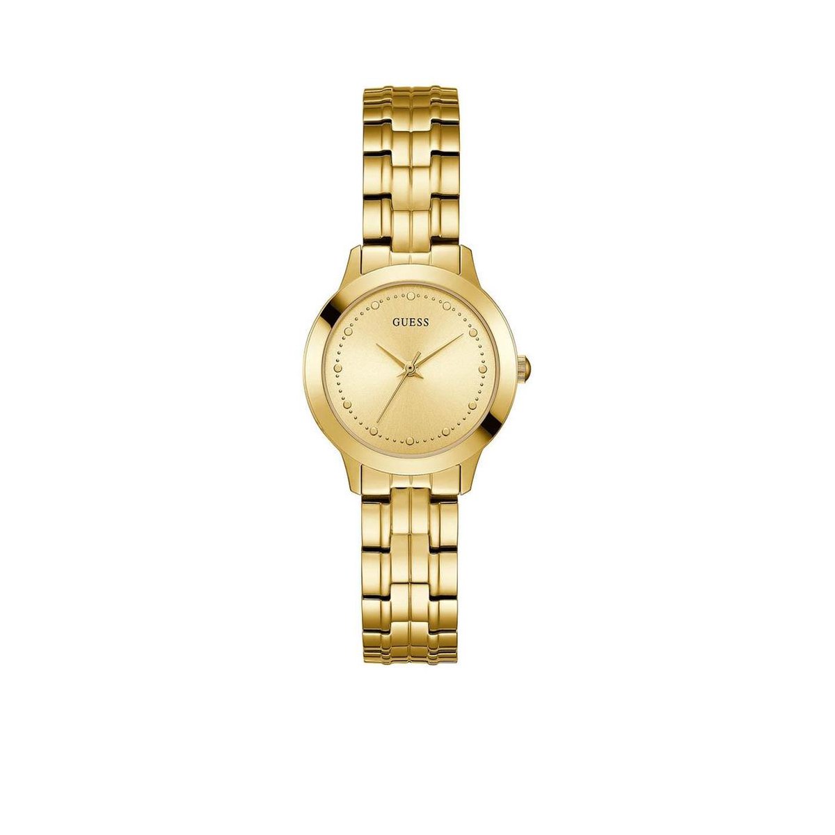 GUESS dames horloge 30 mm - Goudkleurig