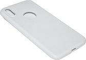 Wit siliconen TPU hoesje Geschikt voor iPhone XS / X