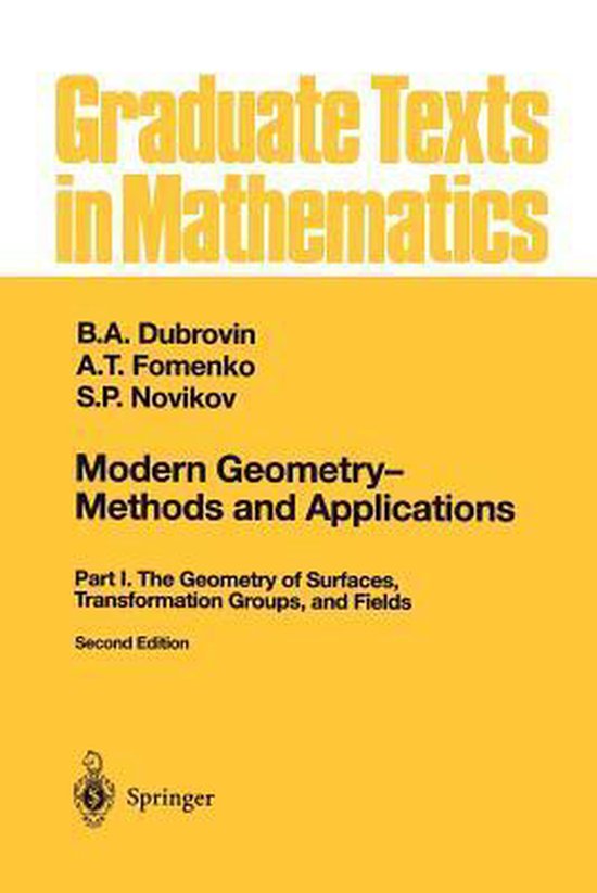 Modern Geometry - Methods and Applications - cover