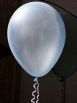 Voordeelpak 100 stuks Licht blauwe parelmoer metallic ballon 30 cm hoge kwaliteit