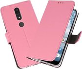 Bestcases Pasjeshouder Telefoonhoesje Nokia 4.2 - Roze