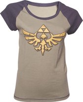 Zelda - Grey Melange Logo Female T-shirt - S