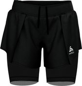 Odlo 2-In-1 Shorts Zeroweight Ceramicool Pro Sportbroek Dames - Black