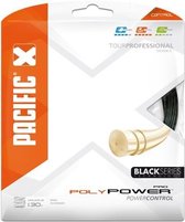 Pacific Poly Power Pro - Tennissnaren - 1.25mm/ 12.20m - Zwart