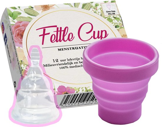 Fettle Cup Herbruikbare Menstruatiecup - Maat M - Roze | bol.com