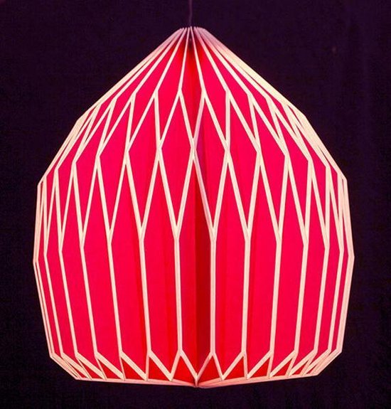 Haiku struik Nietje Duurzame Papieren Lamp YOKO LIGHT RED | bol.com