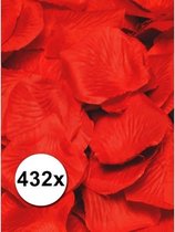 Luxe rode rozenblaadjes 432 stuks
