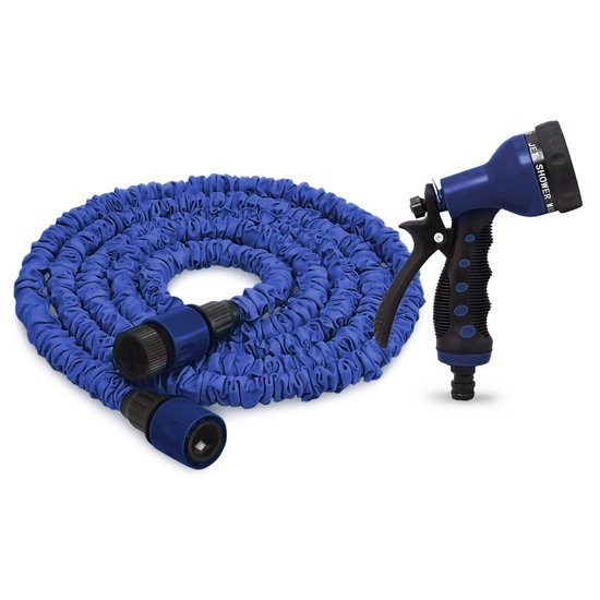 relaxdays Flexibele tuinslang + douchekop Slang tuin Sproeikop