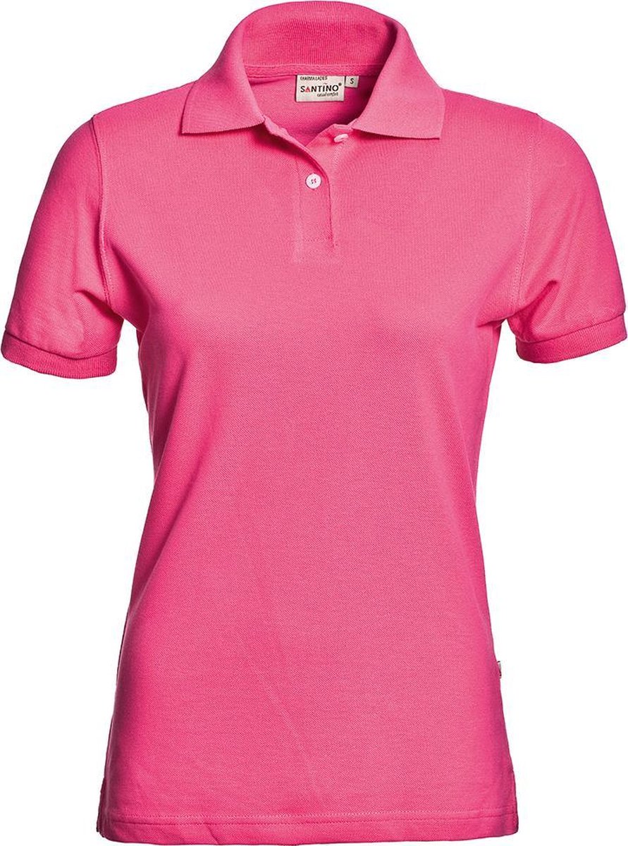 SANTINO CHARMA Dames Poloshirt zwart/donker grijs / XL