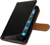 Zakelijke Book Case Telefoonhoesje Geschikt voor de Huawei Y560 - Portemonnee Hoesje - Pasjeshouder Wallet Case - Zwart