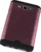 Lichte Aluminium Hardcase/Cover/Hoesje Samsung Galaxy E7 Roze