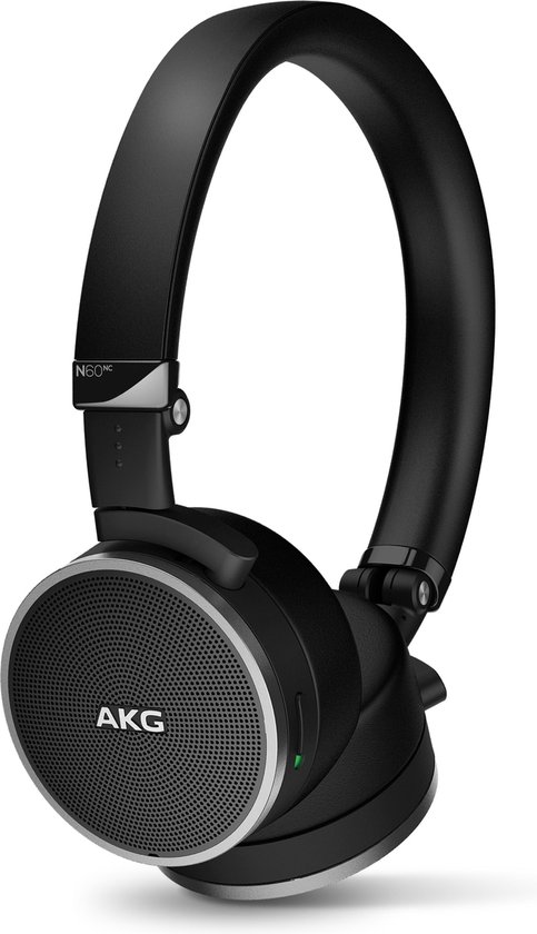 AKG N60NC Wireless on-ear Koptelefoon - Active Noise Cancelling - Zwart |  bol.com