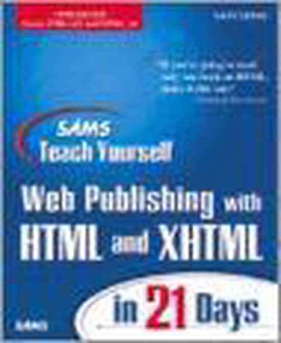 Sams Teach Yourself Web Publishing with HTML and XHTML in 21 ... - cover