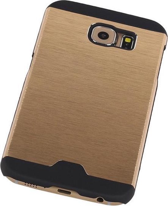 kanaal getuige zingen Lichte Aluminium Hardcase/Cover/Hoesje Samsung Galaxy S6 G920F Goud |  bol.com