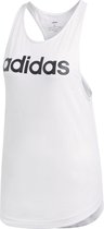 adidas W Essentials Linear Loose Tank Dames Sporttop - White/Black - Maat M