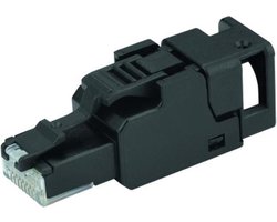 Telegärtner 100023052 Niet-afgeschermde veldgeconfectioneerbare RJ45-connector UFP8 T568B CAT.6A(IEC), AWG24/1-AWG23/1,