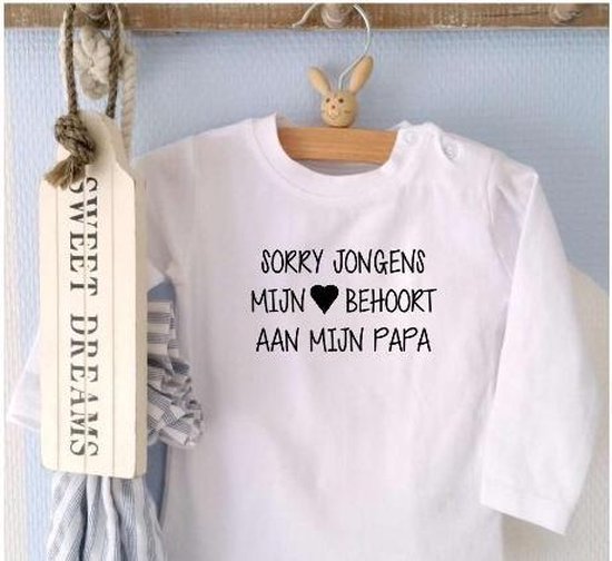 Texte sans marque premier cadeau de fête des pères papa cher garçon fille superman papa bébé T-shirt 56